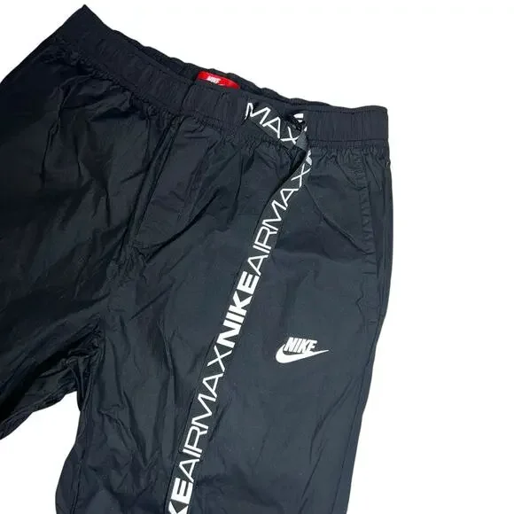 Nike sportswear Air Max black nylon track pants men's size large - Picture 5 of 7